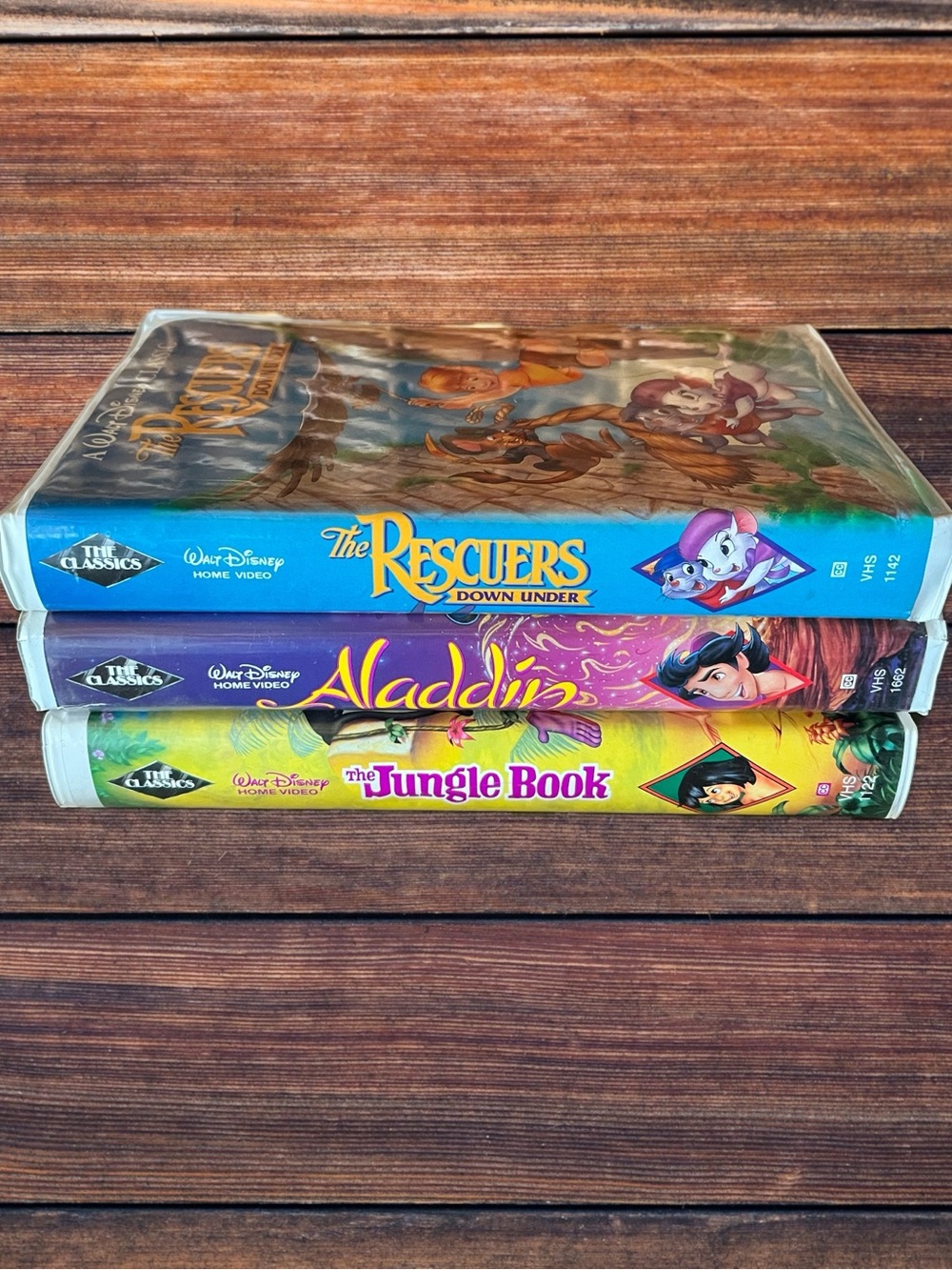 Set of Three Disney Black Diamond VHS Kids’ Classics